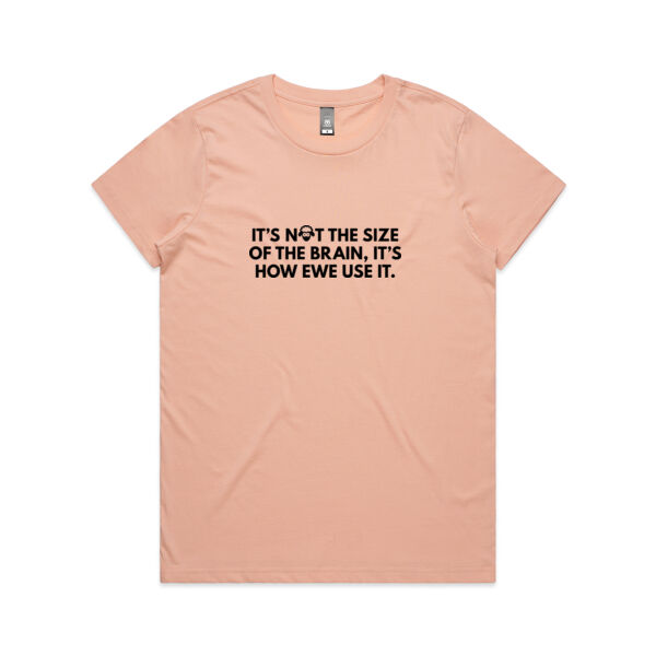 BRAIN SIZE WOMENS TEE Thumbnail