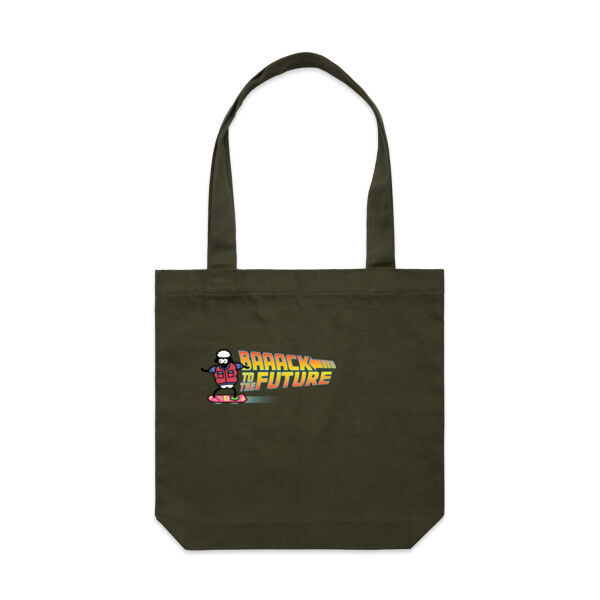 BAAACK TO THE FUTURE CANVAS CARRY BAG Thumbnail